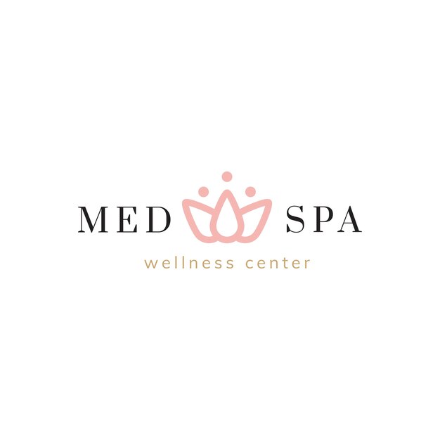 Spa a nd wellness center logo vector