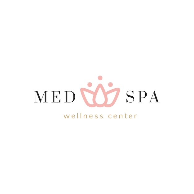 Spa a nd wellness center logo vector