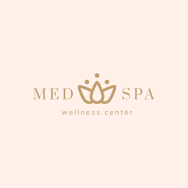 Spa a nd wellness center logo vector