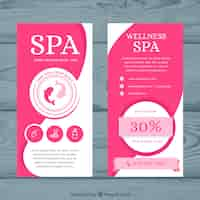 Free vector spa and relax flyer template