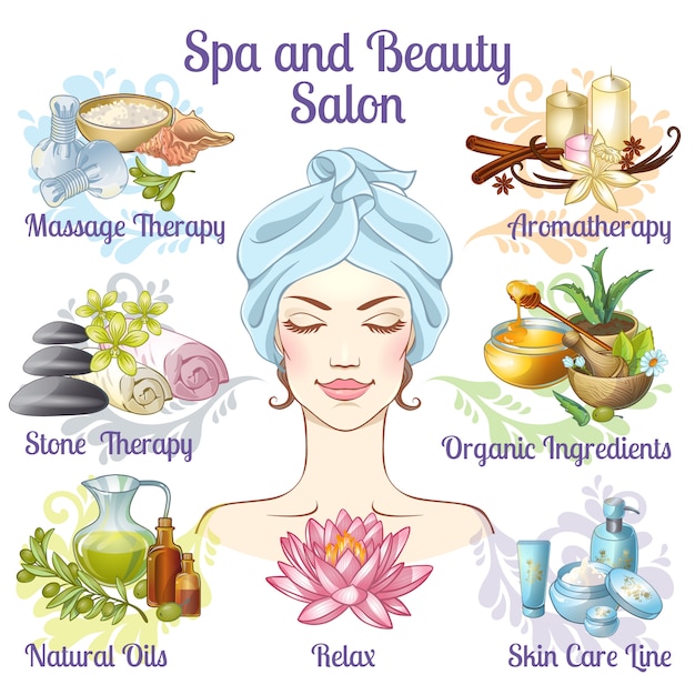 Spa salon composition