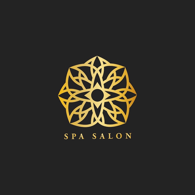 Spa salon design logo vector