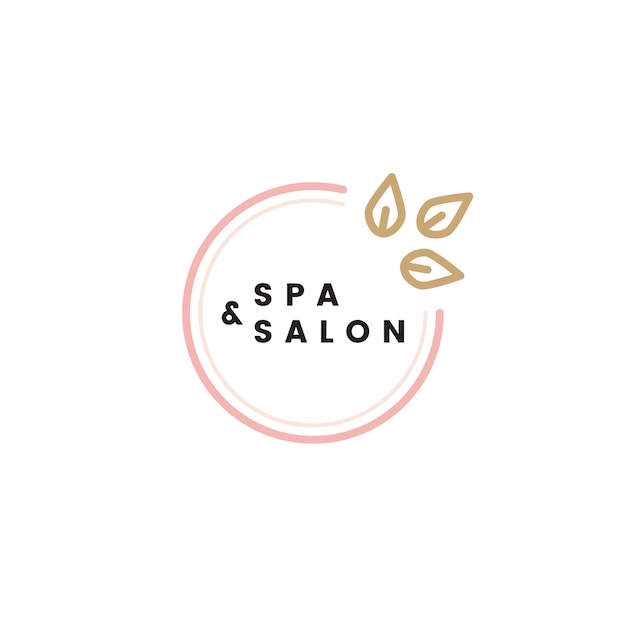 Free vector spa and salon logo vector