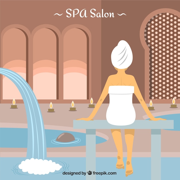 Free vector spa salon