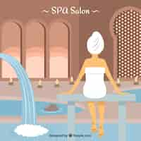 Free vector spa salon