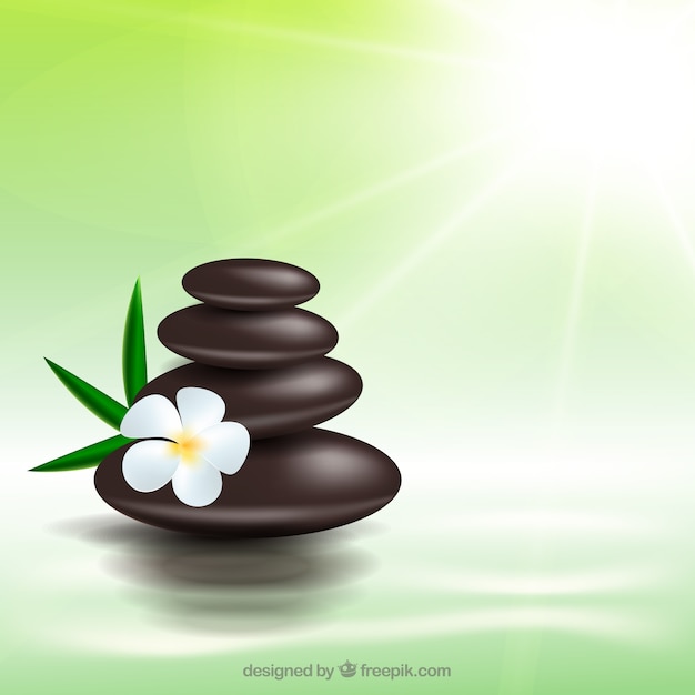 Free vector spa stones background