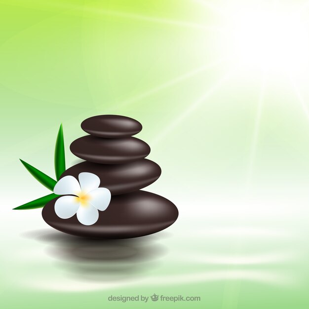 Spa stones background