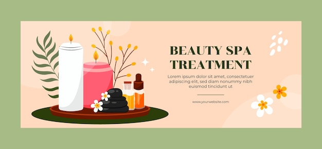 Free vector spa template design