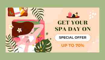 Free vector spa template design