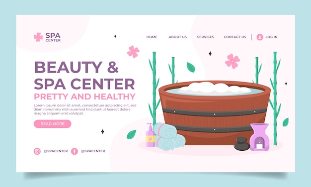 Free vector spa template design