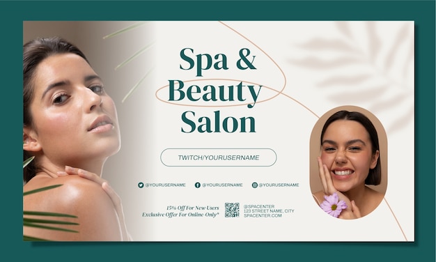 Free vector spa  template design