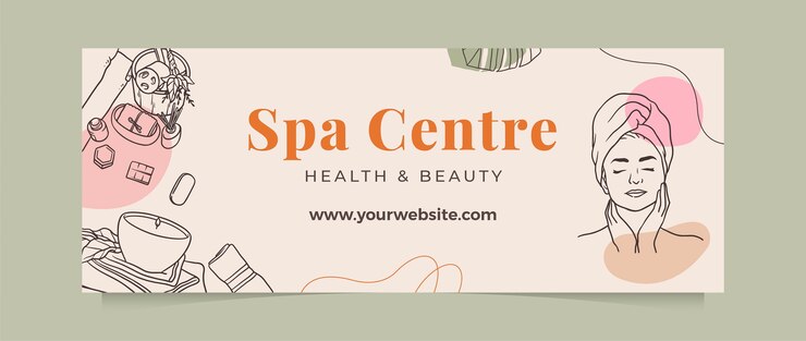 Free Vector spa template design