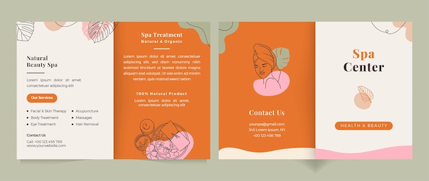 Free vector spa template design