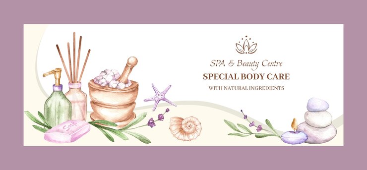 Free Vector spa treatment facebook cover template