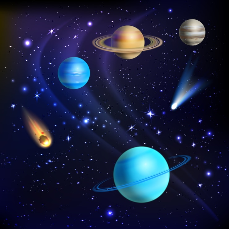 無料Vector スペースの背景イラスト