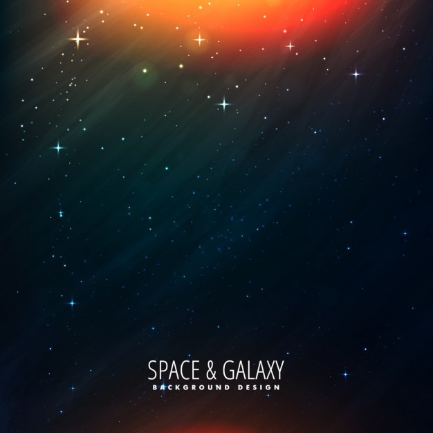 Free vector space background with sun