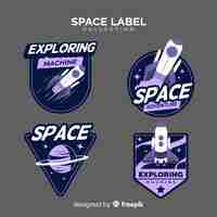 Free vector space badge collection