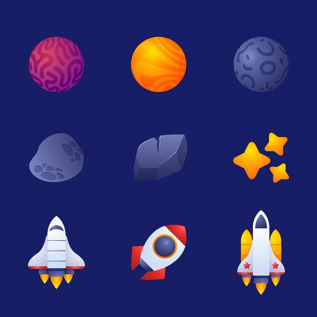 Space game elements