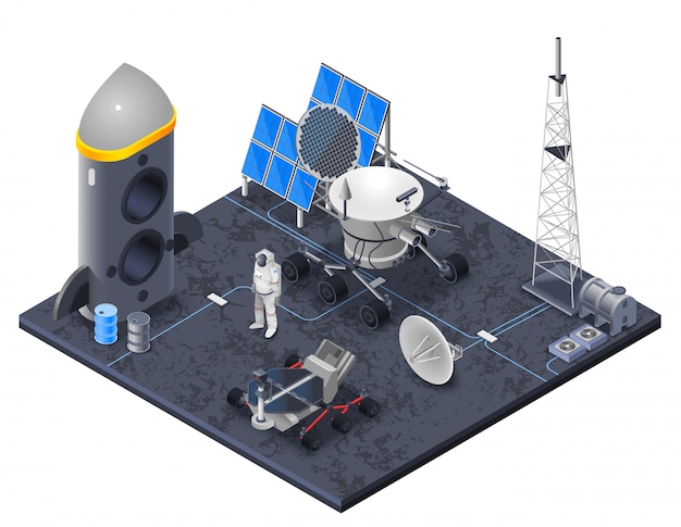 無料ベクター 宇宙等尺性の概念