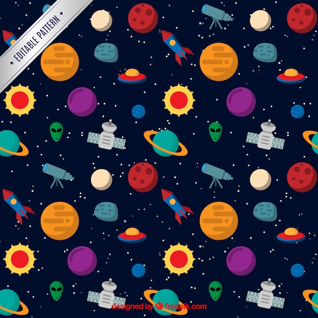 Vettore gratuito pattern space