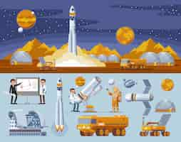 Free vector space research concept