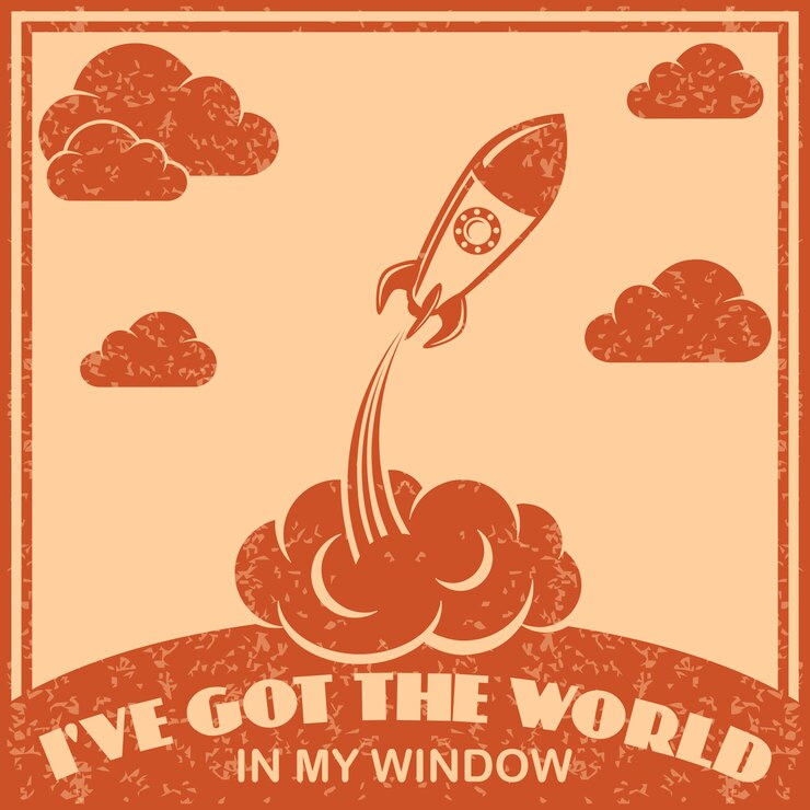 Free Vector space rocket ship wallpaper