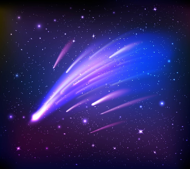 혜성 배경 공간 장면