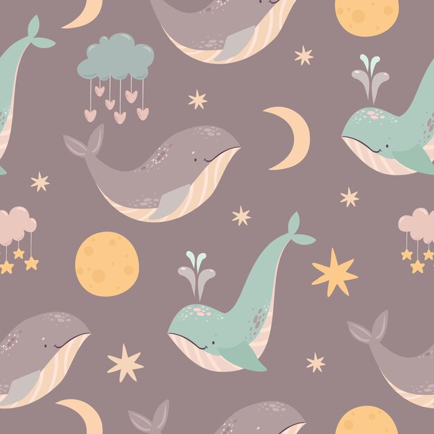 space whales pattern