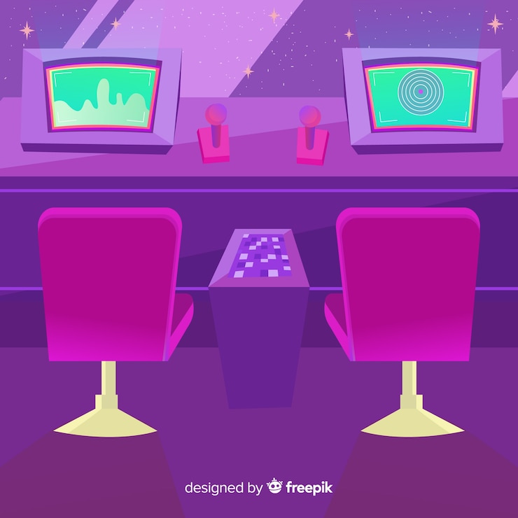 Free Vector spacecraft background