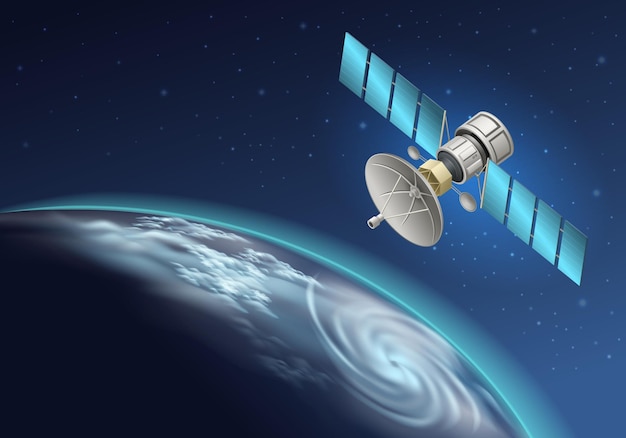 spacecraft realistic background