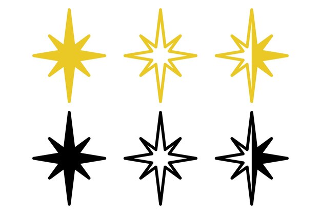 Free Vector  Stamped star icons