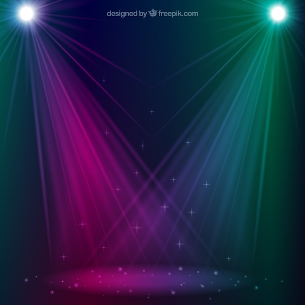 Free vector sparkling spotlight