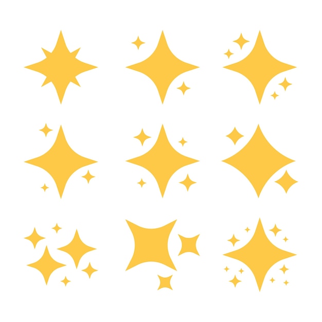 Free vector sparkling stars