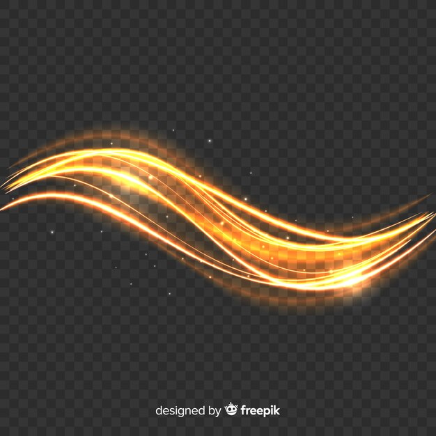 Sparkly light wave effect