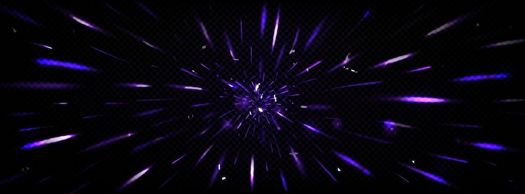 Free Vector sparks in motion with blur speed light effect