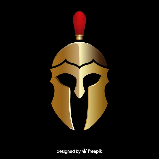 Free vector spartan helmet design