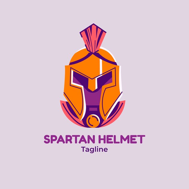 스파르타 헬멧 로고 디자인 서식 파일