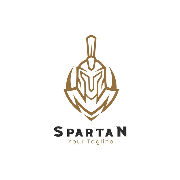 Spartan helmet logo design