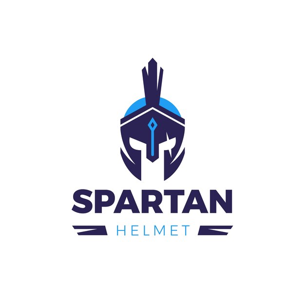 Spartan helmet logo template