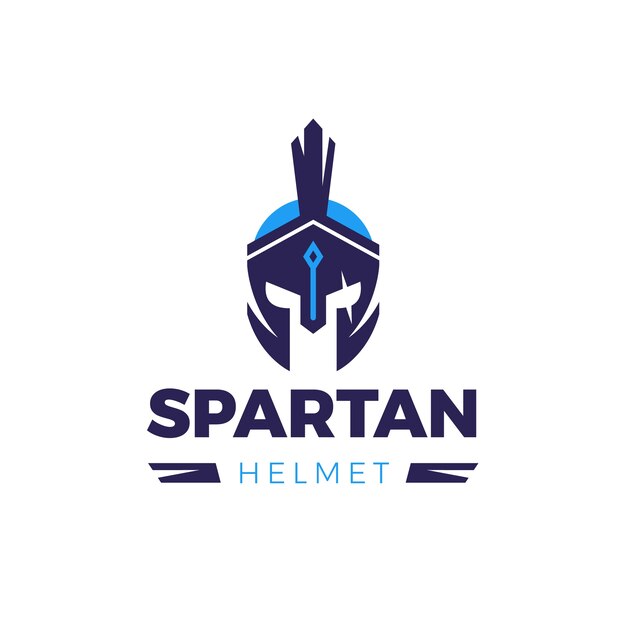 spartan helmet logo template