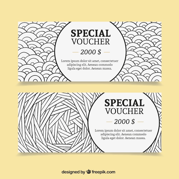 Free vector special dollar voucher pack