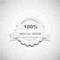 Free vector special offer badge