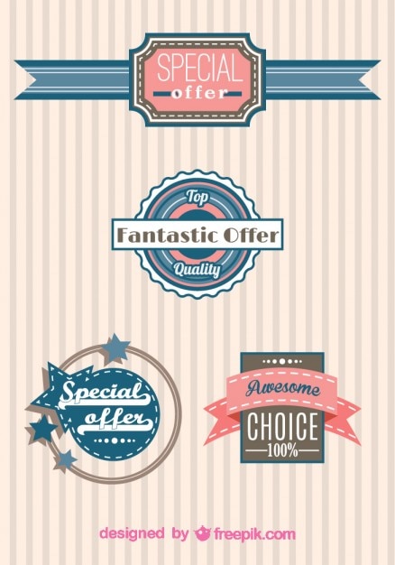 Free vector special offer badges