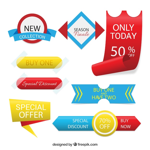 Free vector special offer badges