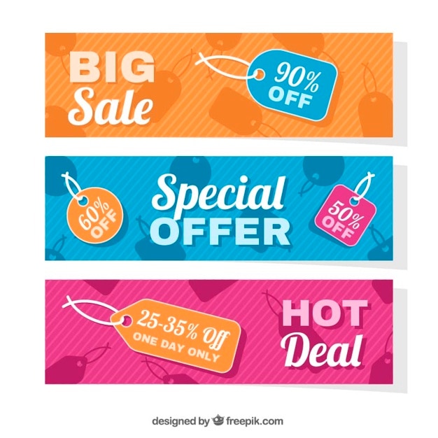 Special offer banners