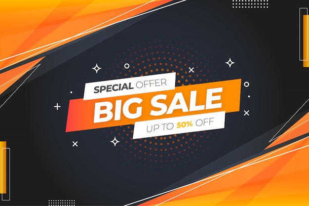 Free vector special offer big sale background