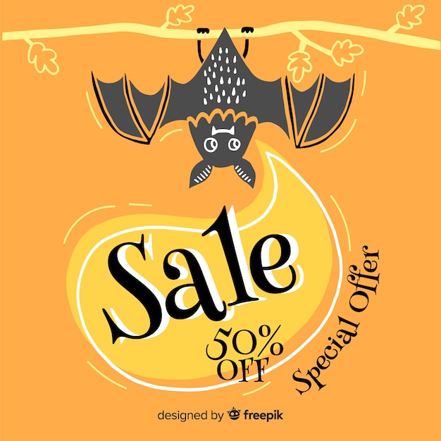 Special offer hand drawn halloween sale