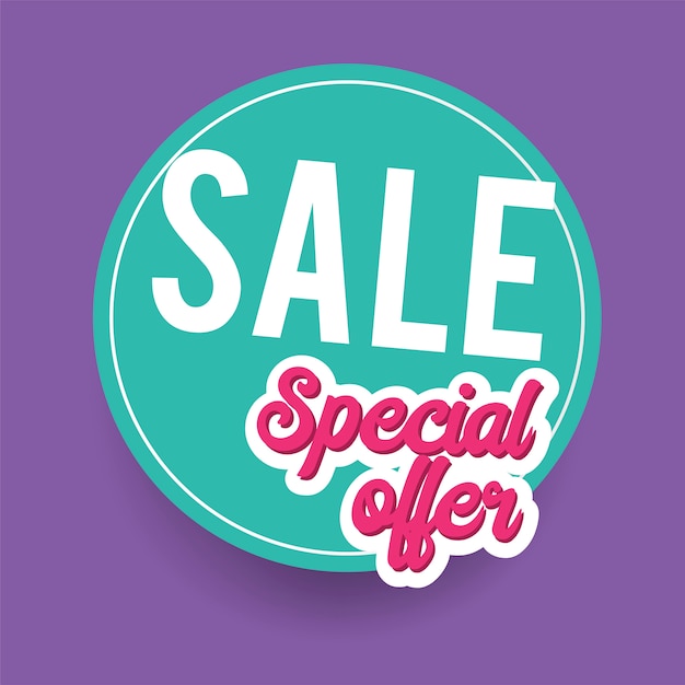 Special offer sale sign