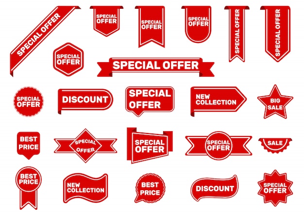 Special offer tags set