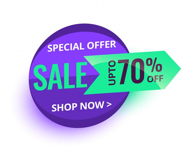 Special sale offer and price tag banner design